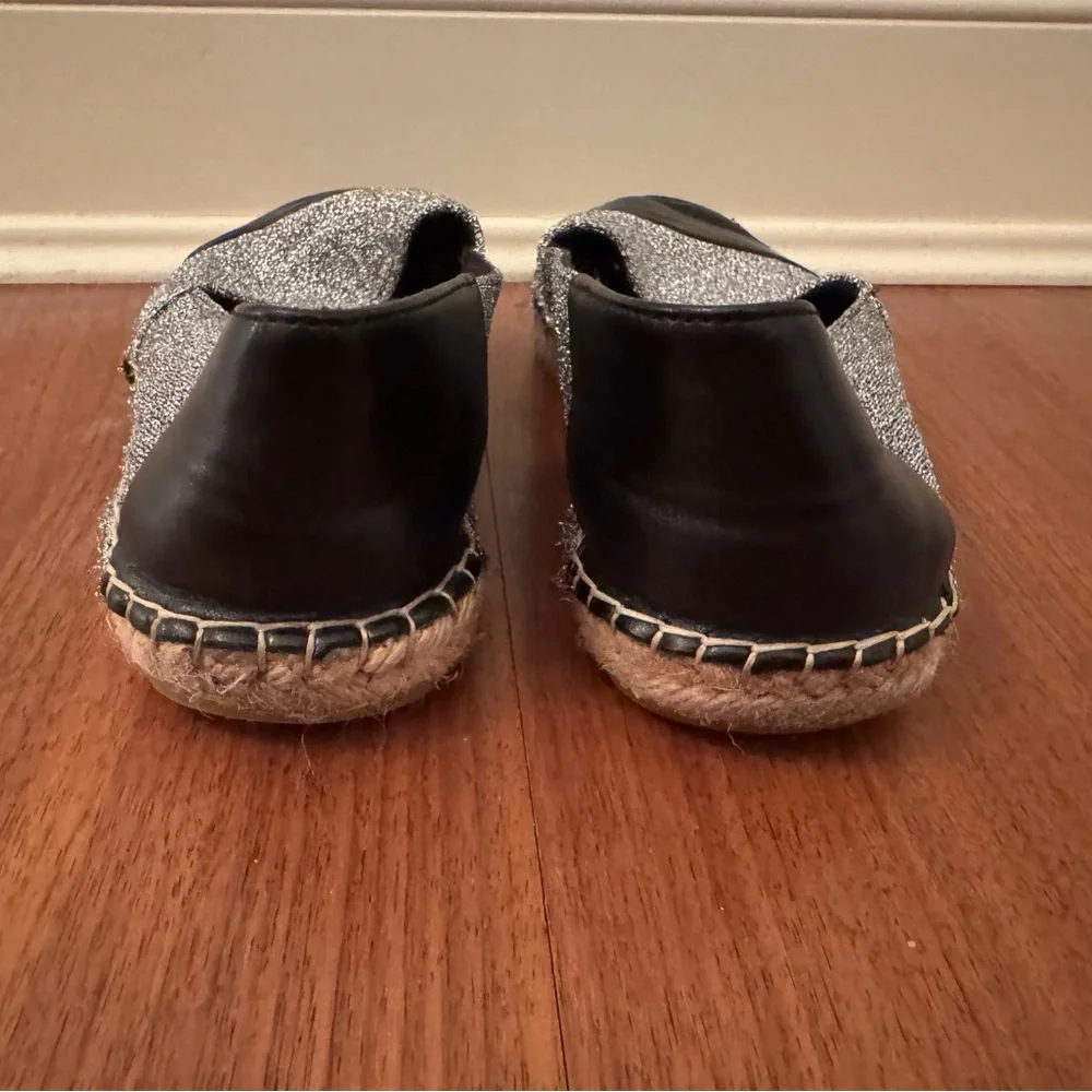 Zara Black and Silver Women's Espadrilles